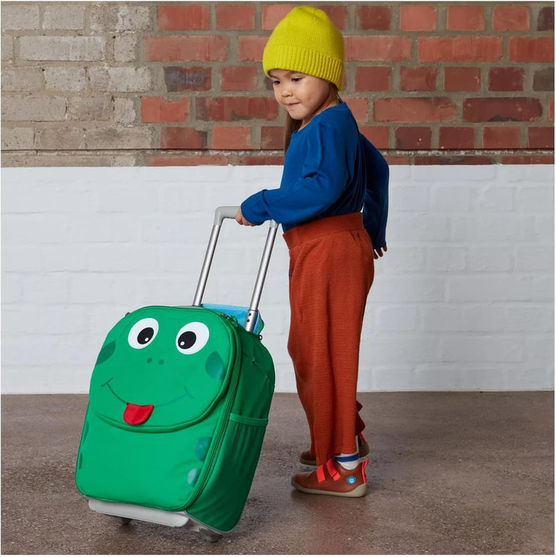 Affenzahn Kinderkoffer in Handgepäckgrösse als Trolley Frosch - Grün