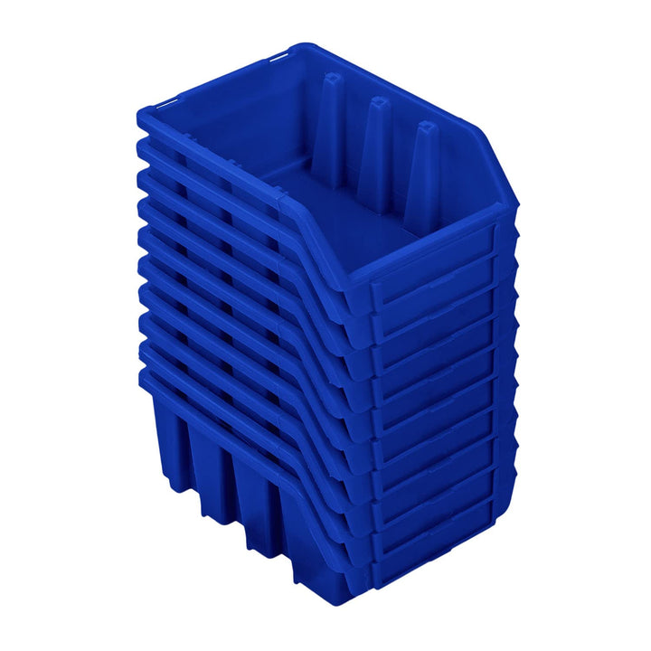 PAFEN Stapelboxen Set – 10x Stapelbox für Werkzeugwand 160 x 75 x 115 mm – Sichtbox Stapelkasten Sta