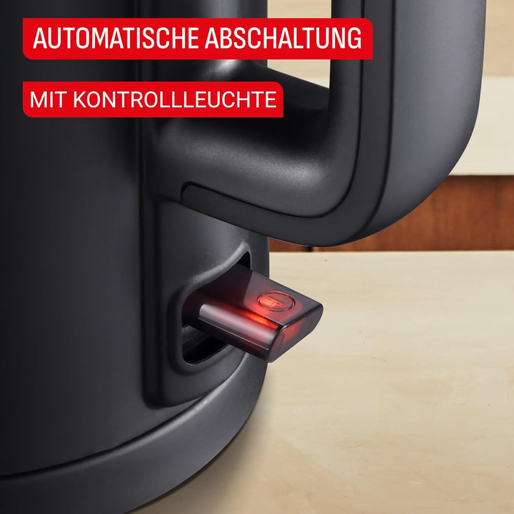 Tefal KO1408E0 Elektrischer Wasserkocher, Thermo Protect, Safe to Touch, 1500 W, Schwarz und Innense