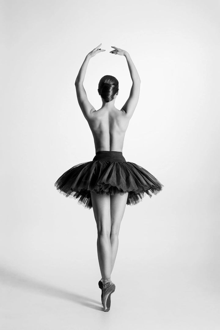 Pixxprint Glasbild | Wandbild aus Echtglas | sexy nackte Ballettpose | 40x60 cm | inkl. Aufhängung u