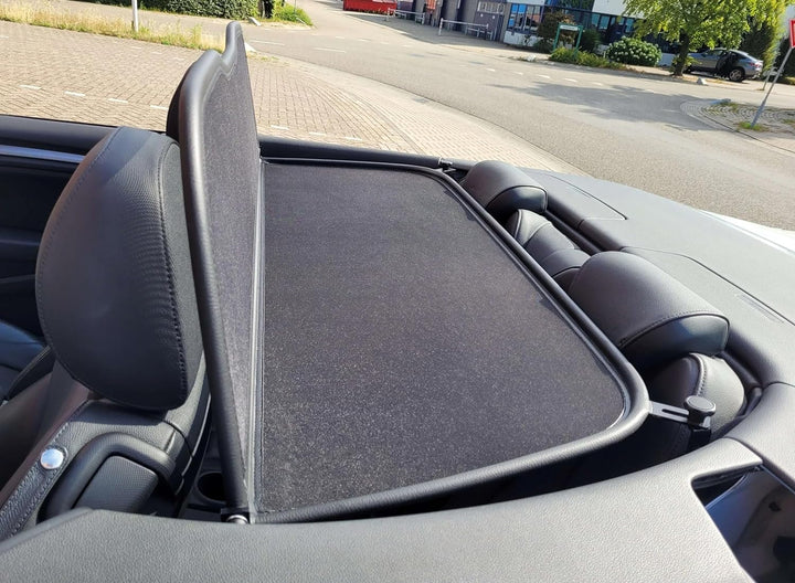 Tief-Tech Windschott für Audi A3 8V (ab 2014) - Klappbar - mit Schnellverschluss - Schwarz | Windabw