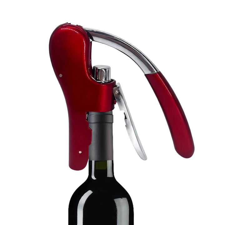 Korkenzieher Wine Opener aus Zinklegierung mit Hebel, Integriertem Folienschneider, perfekt für Bar,