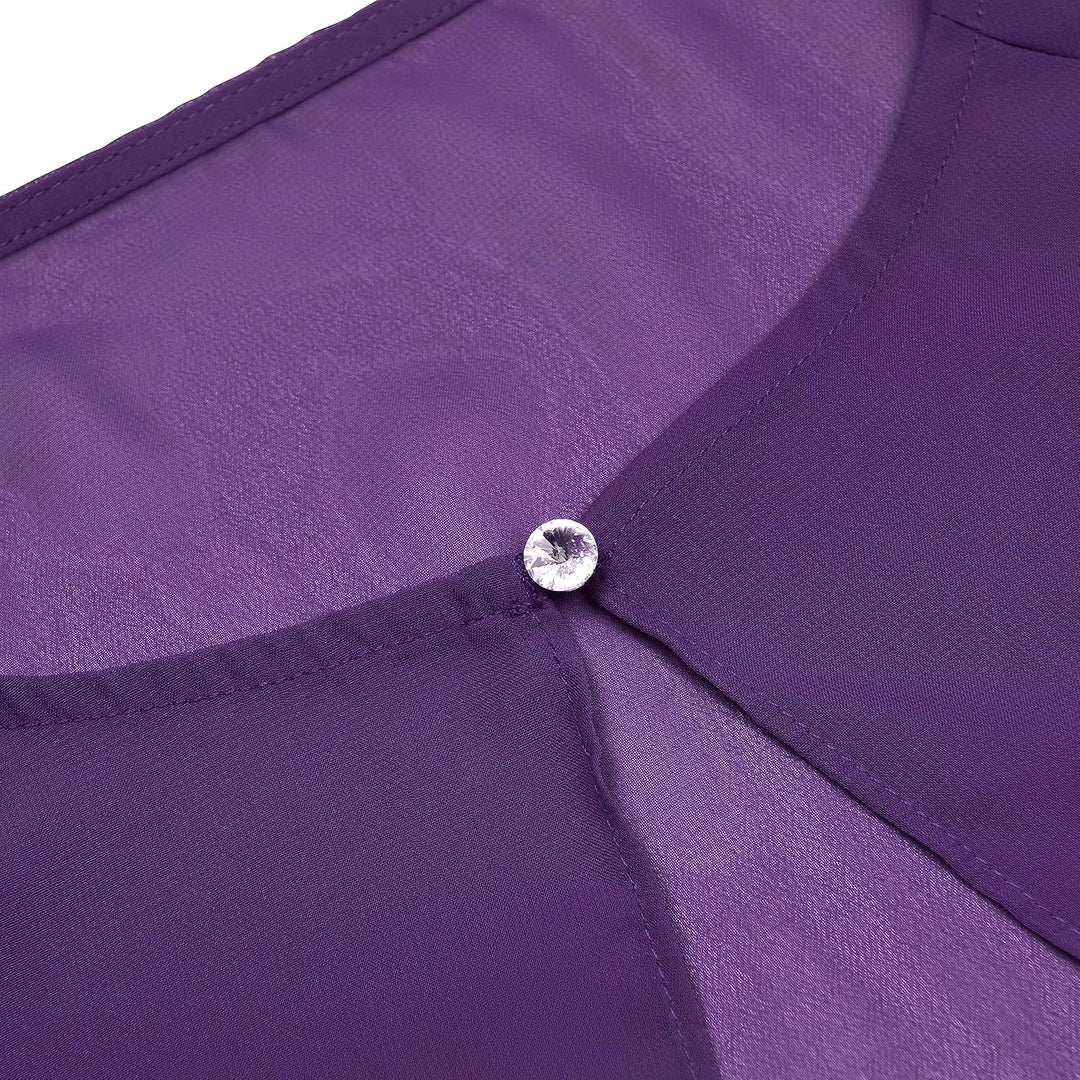 Bolerose weich Hochzeit Umhängetuch Abend Durchsichtiges Chiffon Überwurf Umhang Schultertuch Indigo