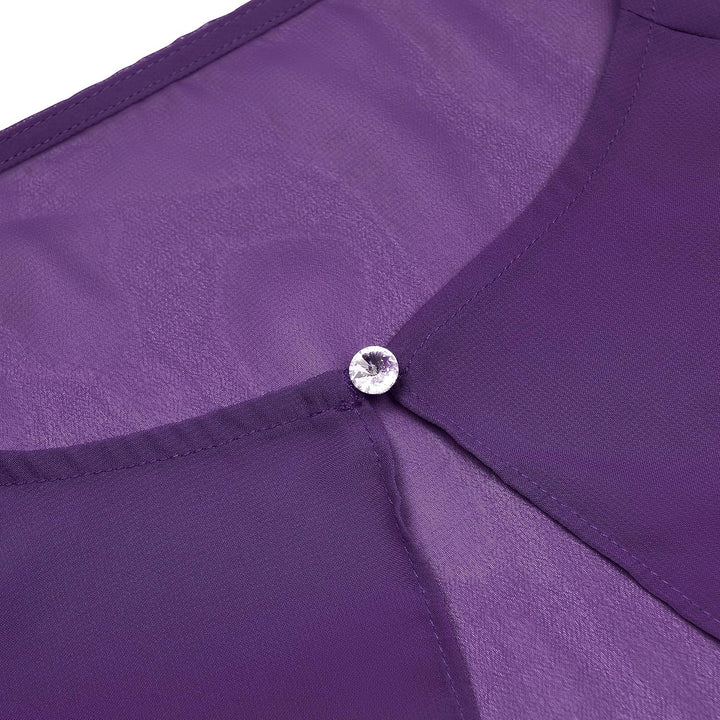 Bolerose weich Hochzeit Umhängetuch Abend Durchsichtiges Chiffon Überwurf Umhang Schultertuch Indigo