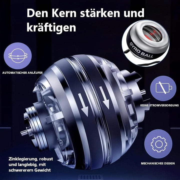 Gyroball, Handgelenktrainer-Ball,Handgelenkstärker,5-stufiger Widerstands/gyroskopischer Handtrainer