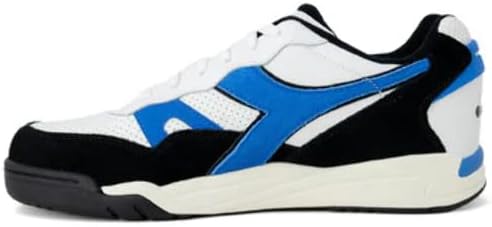 Diadora Winner Herren Sneaker Weiss 40 EU D0611 White Black Indigo Bunting, 40 EU D0611 White Black