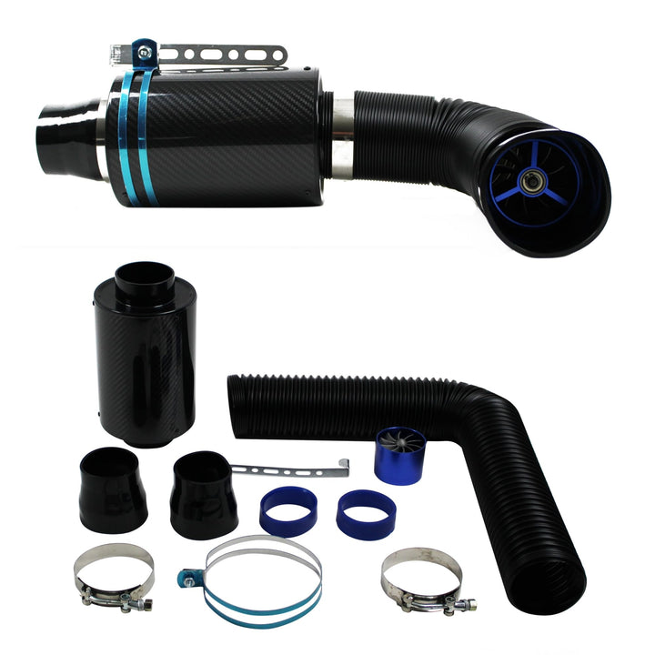 JOM Car Parts & Car Hifi GmbH 40304 Carbon Power Sportluftfilter Airbox Air Intake incl.Flex Schlauc