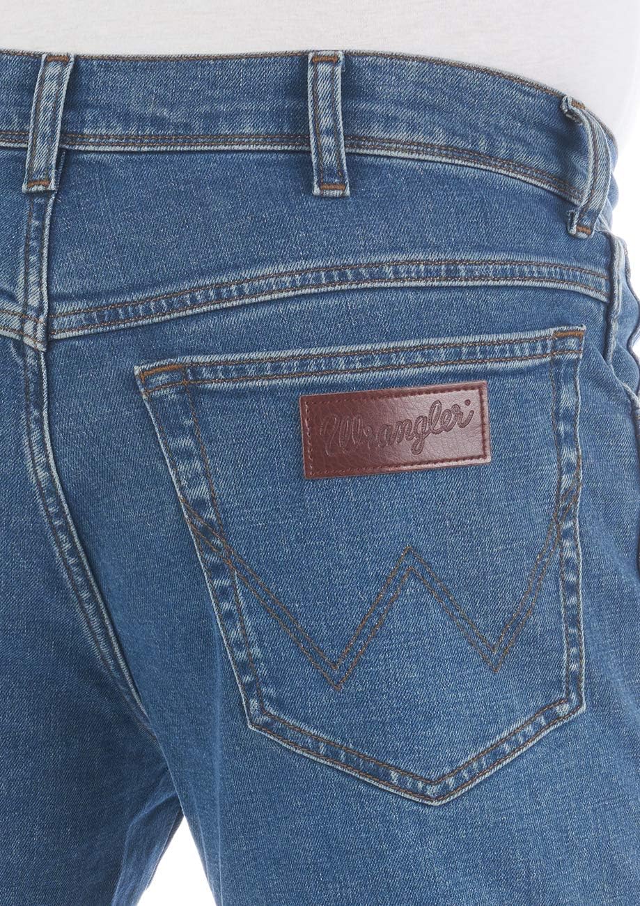WRANGLER Herren Jeans Regular Fit Texas Stretch Hose Authentic Straight | Jeanshose Denim Baumwolle