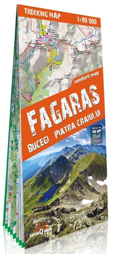 Fagaras Bucegi Piatra Craiului (Trekking map), Karte