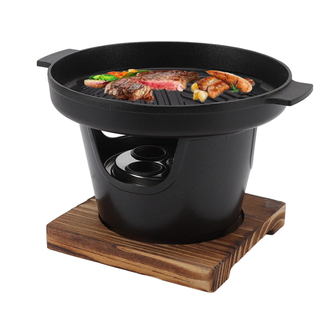Mini-BBQ-Grill, Rauchfreier Japanischer Tischgrill für Den Innenbereich, Kleiner Grilltopf, Koreanis