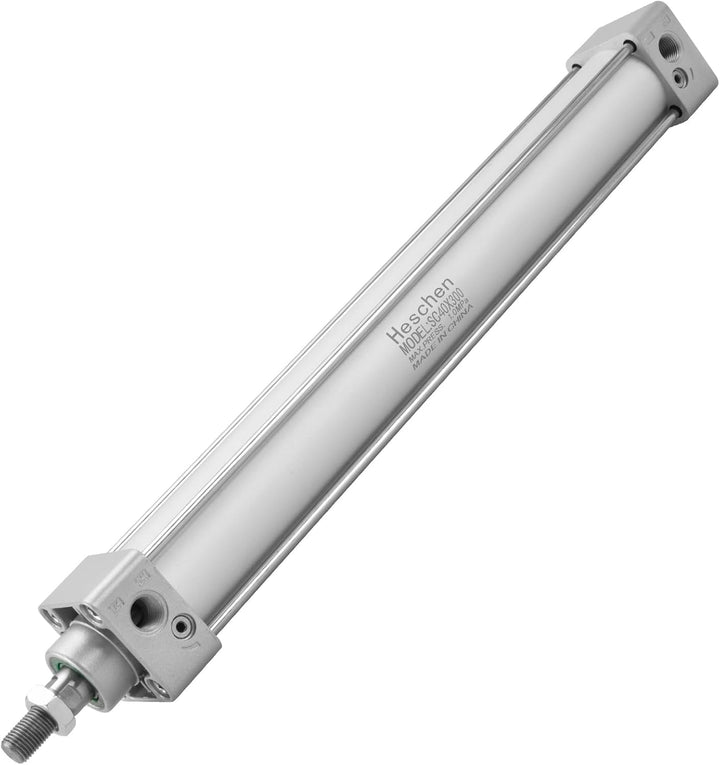 Heschen Pneumatischer Standard-Luftdruckzylinder, SC 40-300, PT1/4 Anschluss, 40mm Bohrung, 300mm Hu