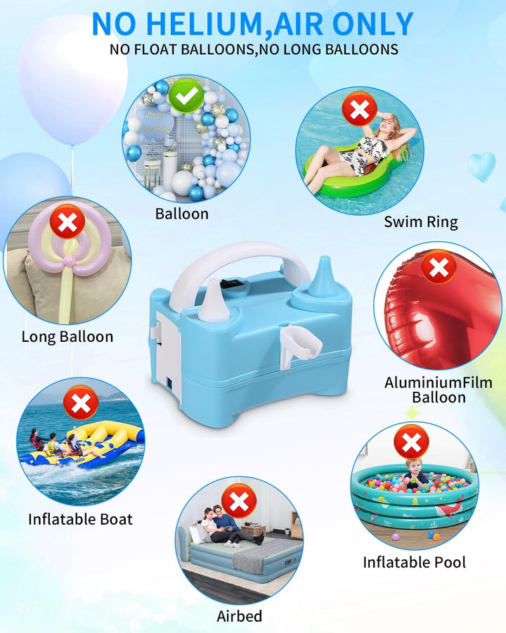 Ballonpumpe Elektrisch,Elektrische Luftballonpumpe,Ballonpumpe,Ballon Pumpe220V 400W,Elektrische Luf