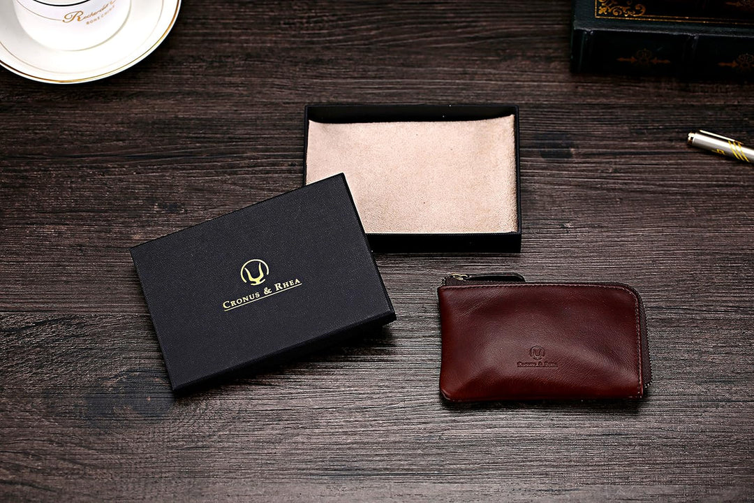 Cronus & Rhea® | Luxus Schlüsselmäppchen aus exklusivem Leder (Aeacus) | Schlüsselanhänger - Schlüss