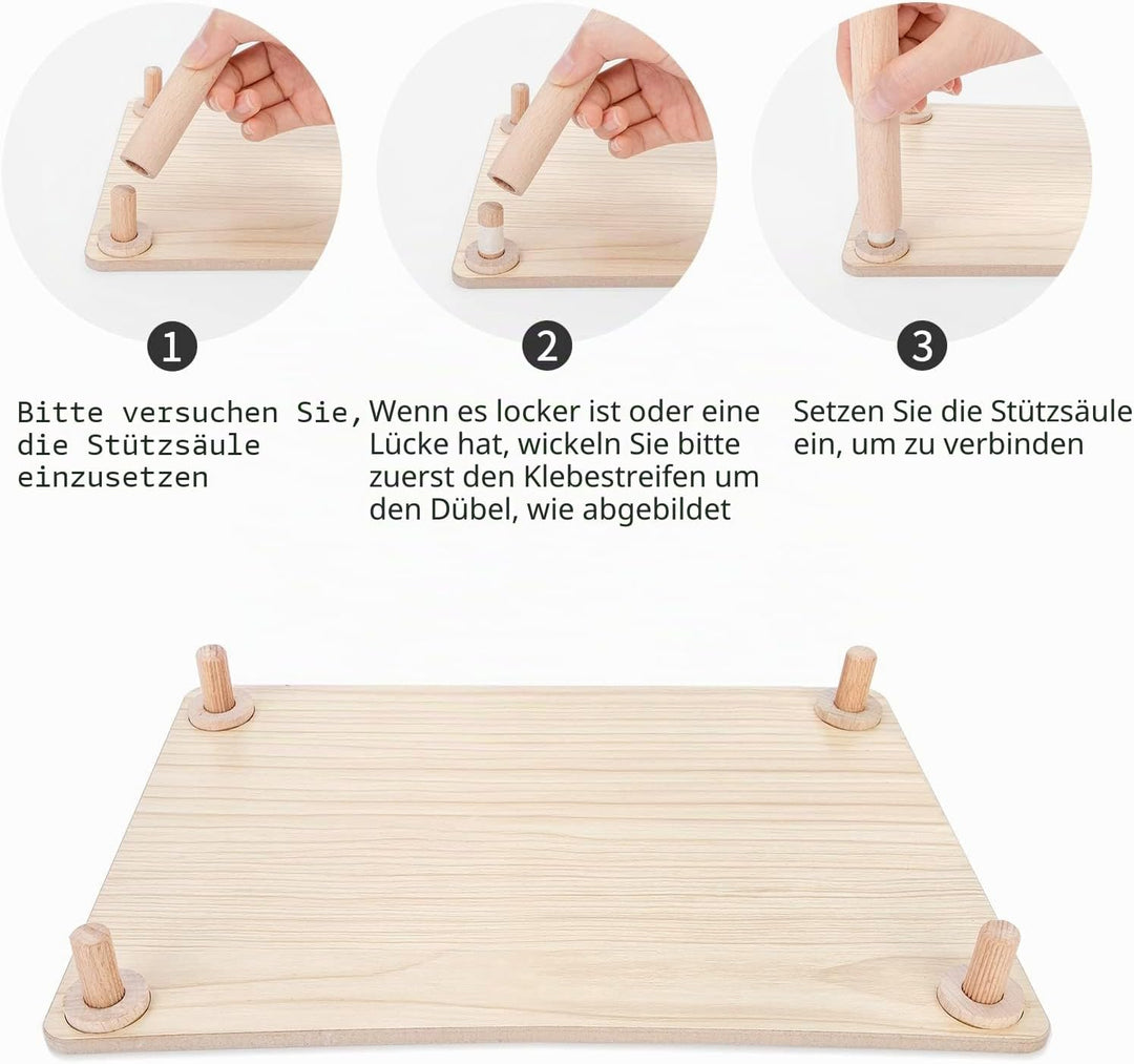 Niteangel Hamster-Spielplattform aus Holz für syrische Zwerghamster, Rennmäuse, Mäuse, Degus oder an