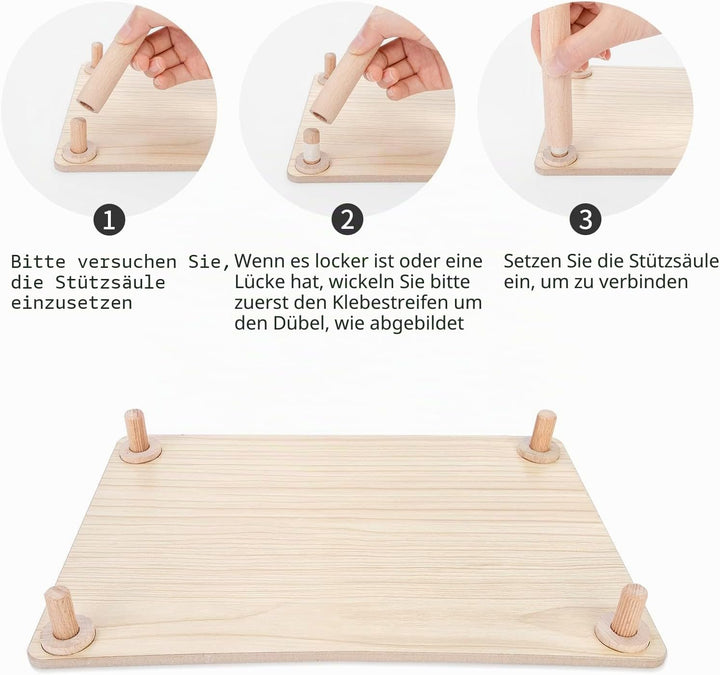 Niteangel Hamster-Spielplattform aus Holz für syrische Zwerghamster, Rennmäuse, Mäuse, Degus oder an