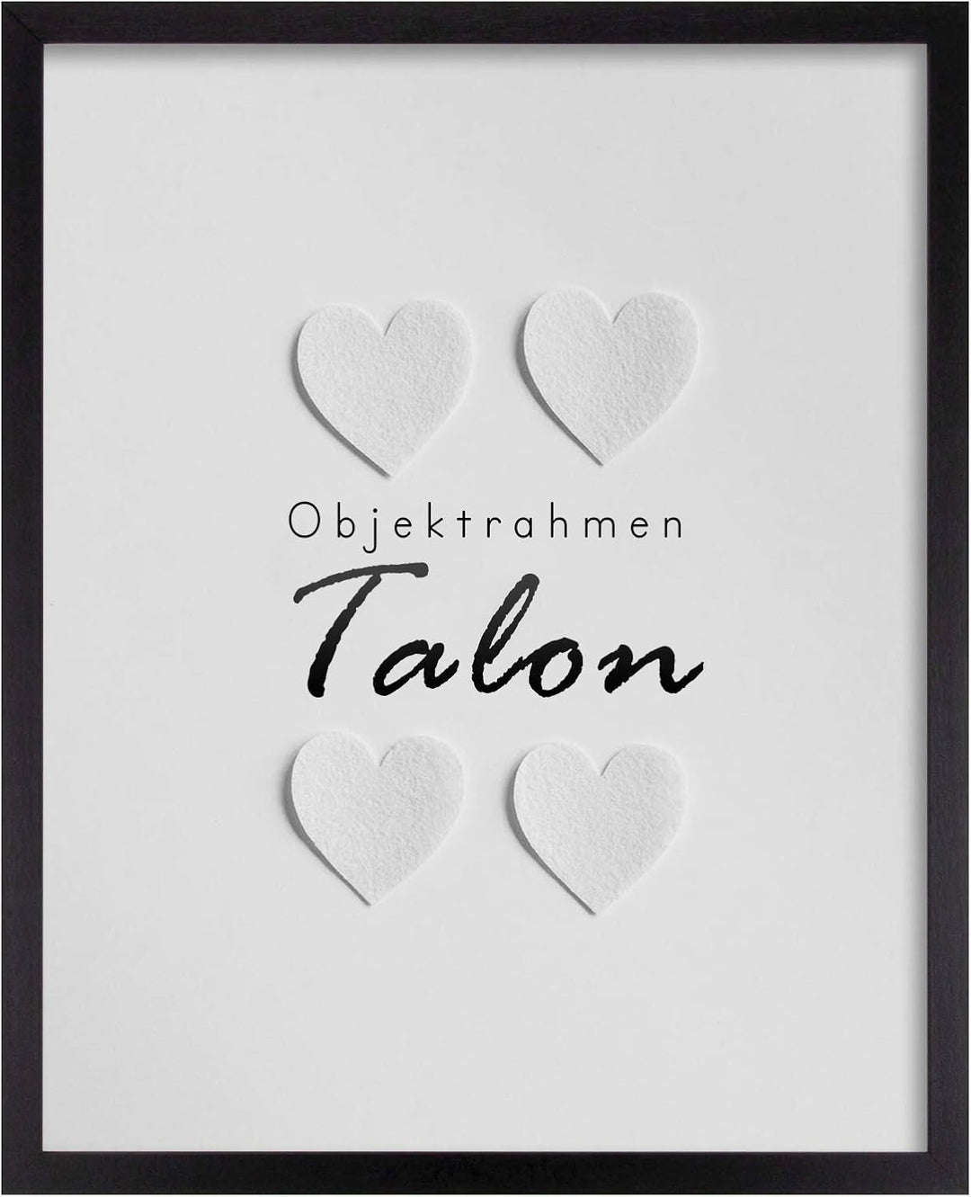 BIRAPA Objektrahmen Talon SPACE 30x42 cm Schwarz Gemasert 3D Bilderrahmen zum Befüllen, 30x42 cm Sch