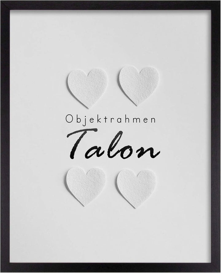 BIRAPA Objektrahmen Talon SPACE 30x42 cm Schwarz Gemasert 3D Bilderrahmen zum Befüllen, 30x42 cm Sch