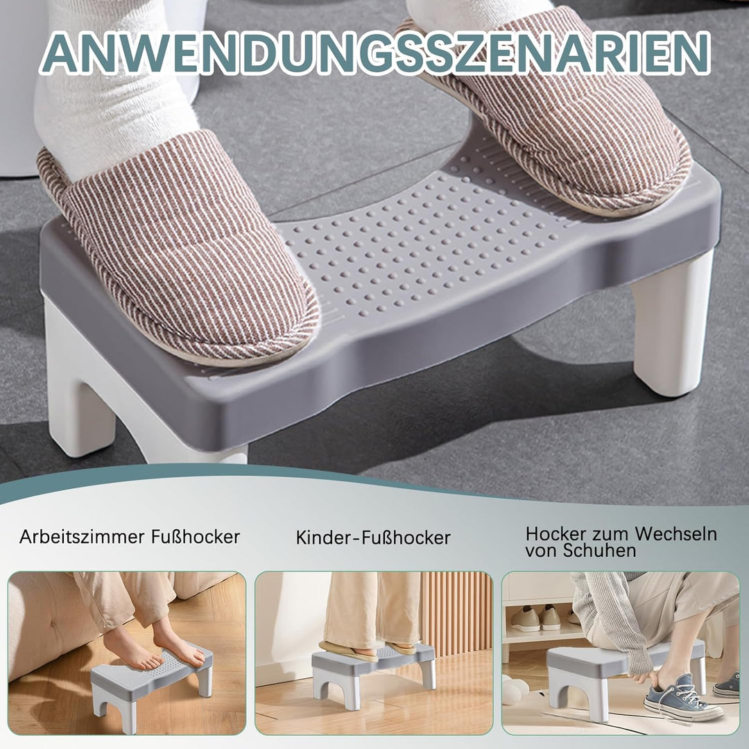 Toilettenhocker Erwachsene | Klohocker Kackhocker Hocker Toilette | wc Hocker - Bekämpft Hämorrhoide