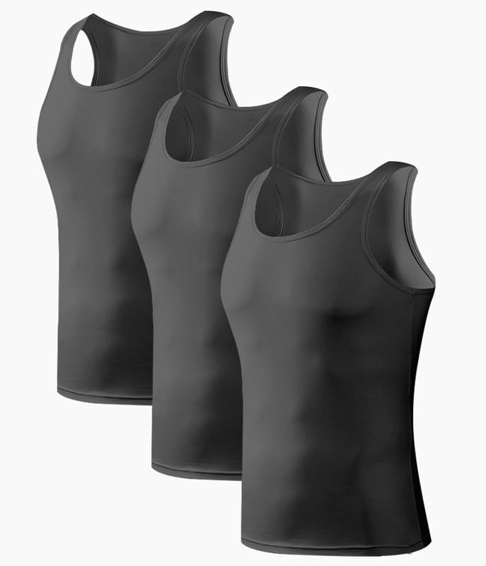 COLORFULLEAF 3/5er Pack Bambus V Ausschnitt T-Shirt Herren Stretch Unterhemd Männer Einfarbig Busine