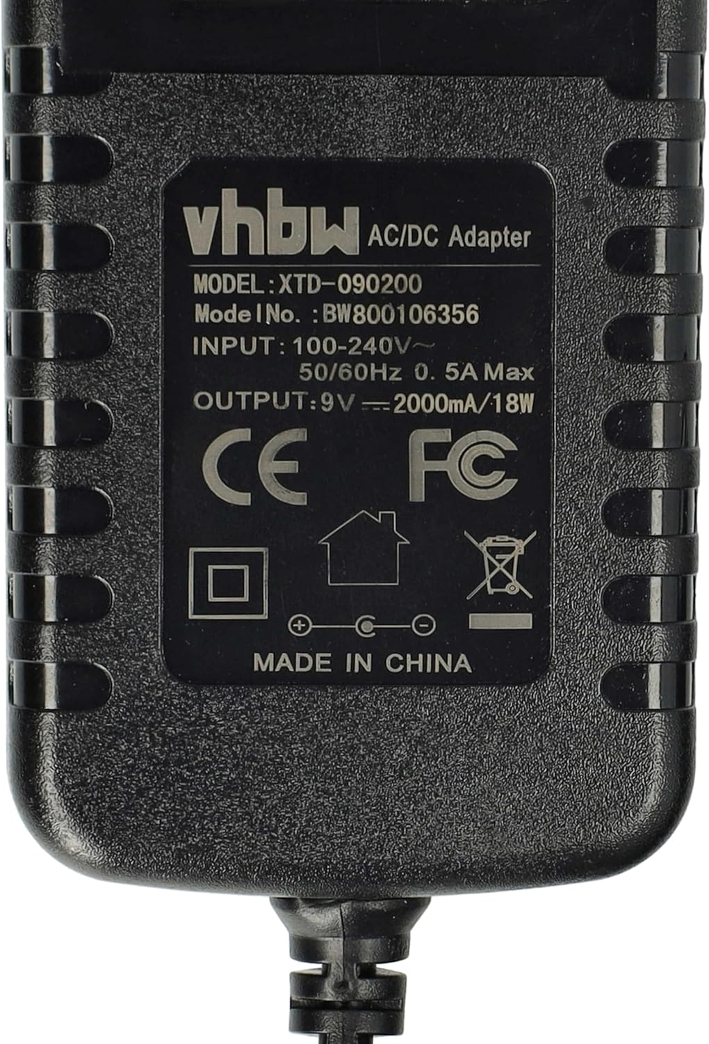 vhbw 1x Netzteil Ersatz für Roland PSB-230 EU, PSB-1U für Elektrogeräte - AC/DC Netzadapter
