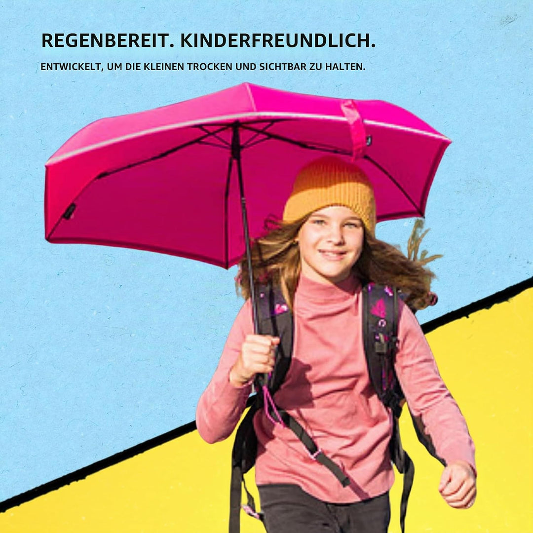 Knirps Rookie manual Kinder Regenschirm flamingo, 90 cm, Flamingo