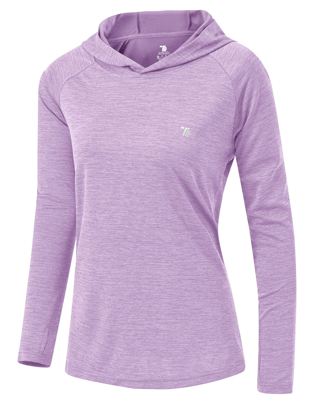 YSENTO Damen Laufshirt Langarm Sportshirt UPF 50+ Schnelltrocknend UV Schutz Hoodie Pullover Wanders
