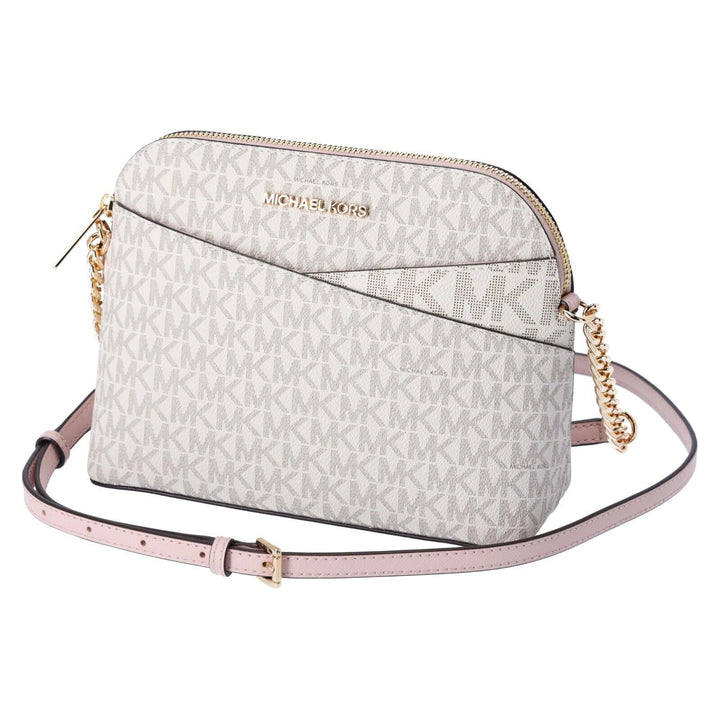 Michael Kors Jet Set Medium Crossbody Leder Handtasche Powder Blush Multi, Powder Blush Multi