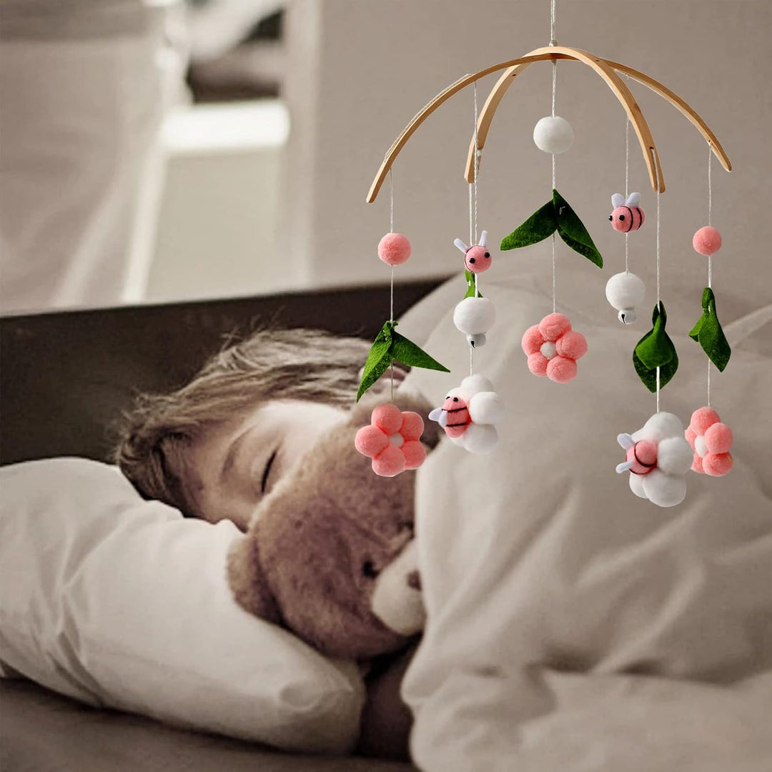 Babybett Mobile Windspiel 3D Honigbiene Hängende Bettglock Baby Mobile Holz Ornament Neugeborenen Mä