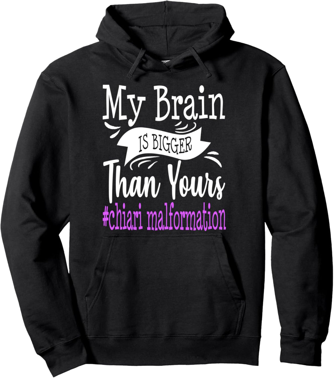 Chiari Malformation Awareness Mein Gehirn Grössere Lila Ribbon Pullover Hoodie