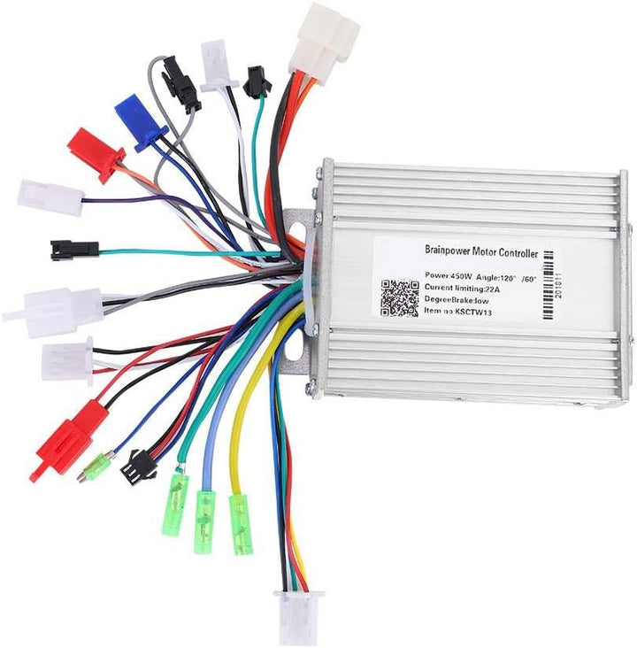 Dilwe E-Bike Speed Controller, 450W, Stabiler, Brushless Geschwindigkeits E-Bike Kontroller für elek
