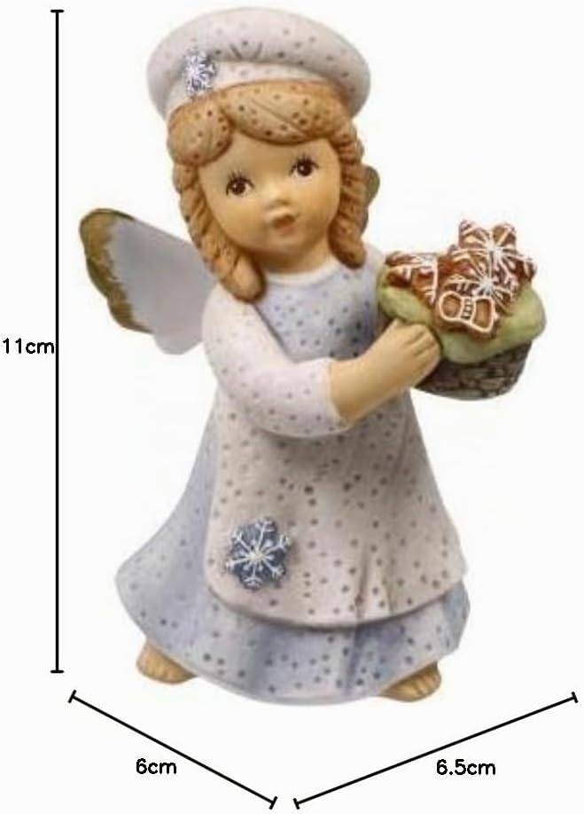 Engelfigur Selbst gebacken - Weihnachtsbäckerei Nina &amp; Marco 6,5x6x11 cm Mehrfarbig, 6,5x6x11 cm Meh