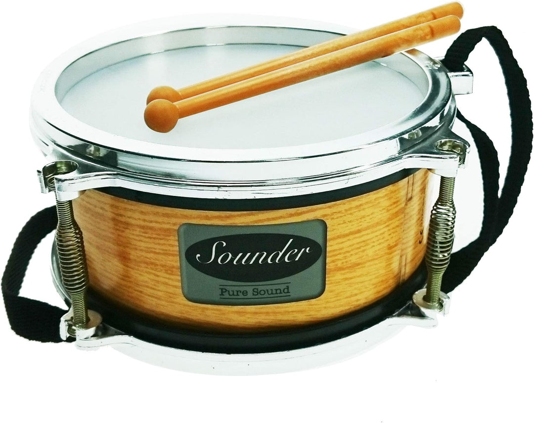 REIG 733 - Sounder Snare Drum mit Essstäbchen und Gurt, Kinder ab 18 Monaten, 19 x 19 x 8 cm