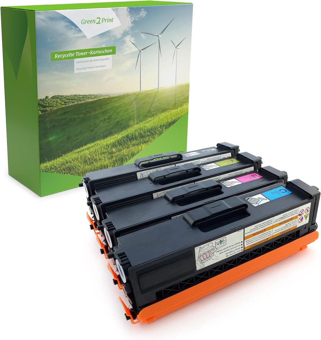 Green2Print Toner Toner-Set, 4 Kartuschen 4X 6000 Seiten passend für Brother HL-L9200CDWT, HL-L9300C