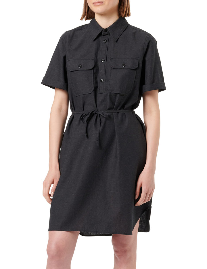 G-STAR Damen Millery Pockets Kleid Dresses, XXS Mehrfarben (Dk Black/Cloack D22858-d123-d568)