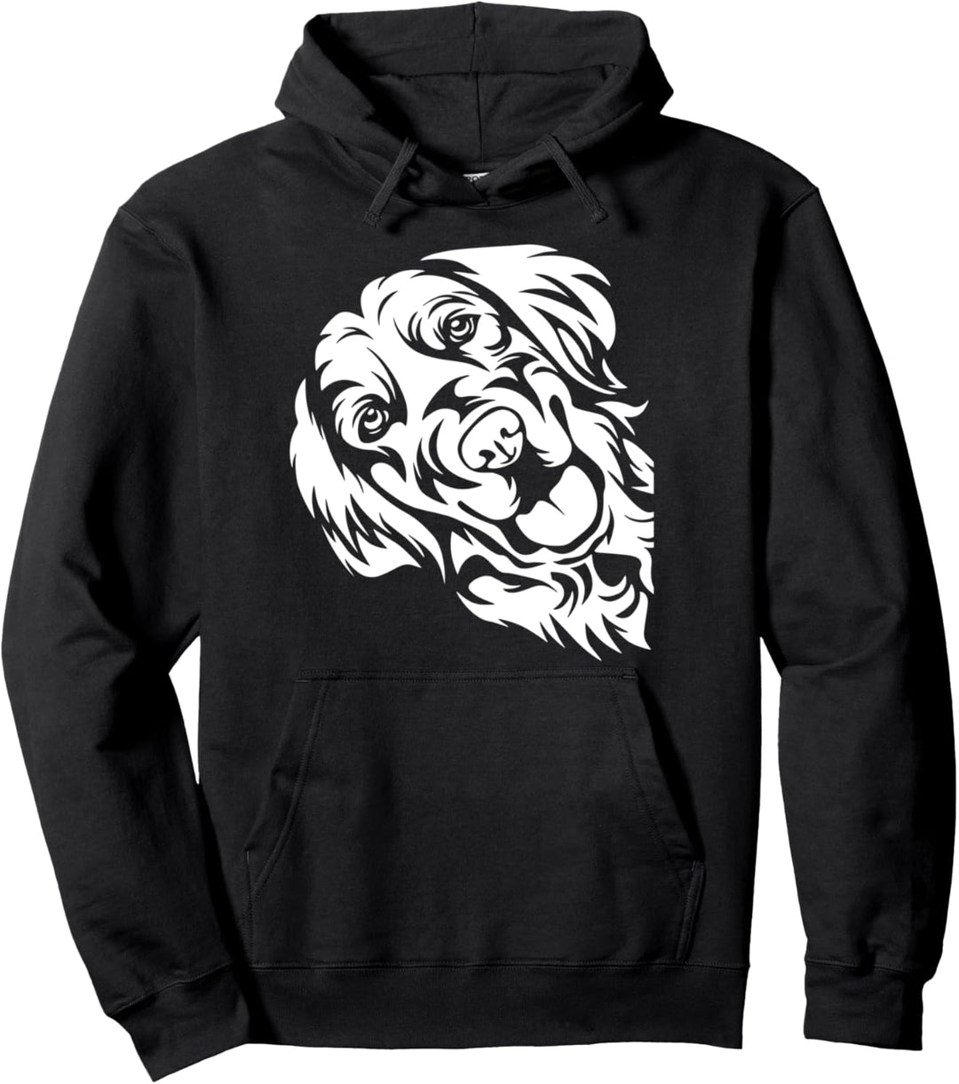 Golden Retriever Face Dog Cute Puppy Doggie Pet Animal Lover Pullover Hoodie