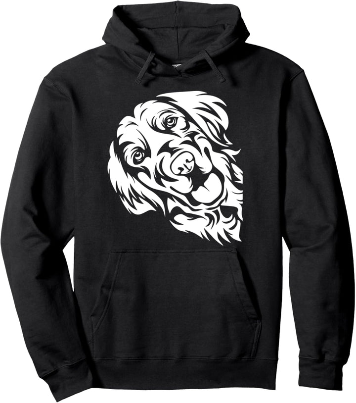 Golden Retriever Face Dog Cute Puppy Doggie Pet Animal Lover Pullover Hoodie