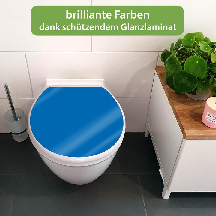 banjado Toilettendeckel mit Absenkautomatik 44,5x37cm - Soft Close Toilettensitz - WC Sitz mit Absen