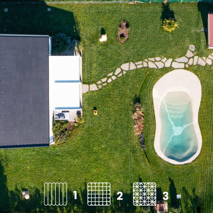 STIGA A1000 Autonomer Rasenmäher Roboter. Mähroboter ohne Begrenzungskabel (max. 1400m2). App-Steuer