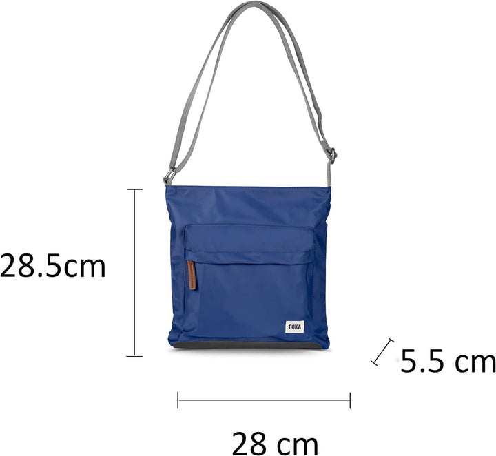 Roka London Kennington Sustainable Crossbody, Burnt Blue