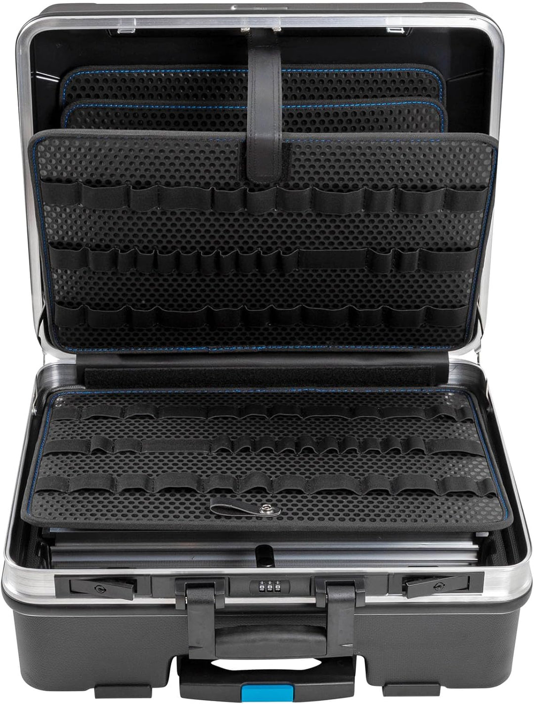 B&W Werkzeugkoffer GO mobil mit Werkzeughalteschlaufen (Koffer aus ABS, Volumen 36l, 48 x 37,5 x 20