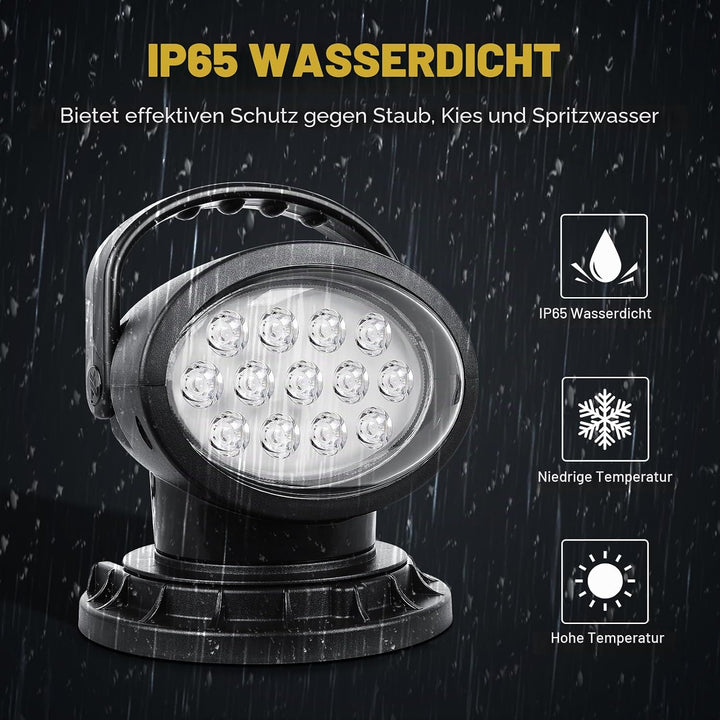 RIGIDON 5D 50w Led strahler aussen mit Fernbedienung, Led arbeitsscheinwerfer mit magnetfuss, Spot O