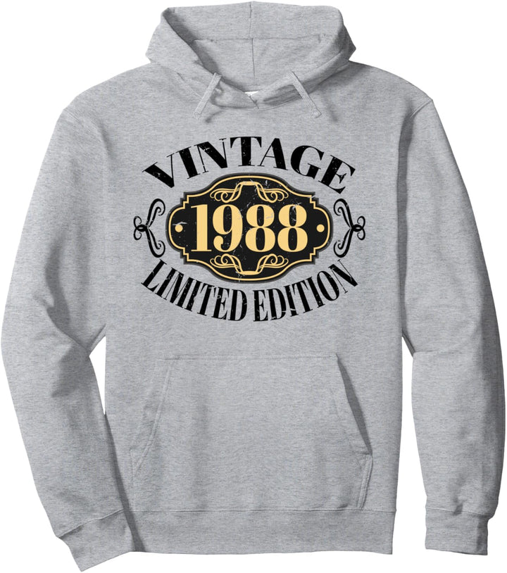 Vintage 1988, 35 Jahre alt für Männer und Frauen 35. Geburtstag Pullover Hoodie