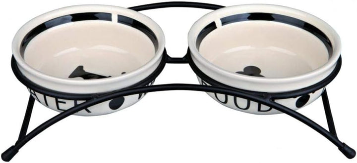 Trixie Eat on Feet Two Hundenapf-Set aus Keramik, 1,6 l, mehrfarbig 2 × 1,6 l/ø 20 cm, 2 × 1,6 l/ø 2