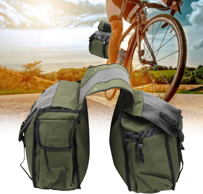 Leapiture Fahrrad-Rücksitztasche, Segeltuch-Reitausrüstungstasche, Gepäckaufbewahrungstasche, multif