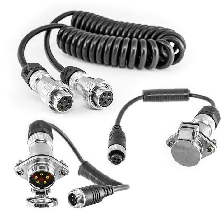 Rückfahrkamera Anschluss Set Sattelzug cm-Rad Trailer Kabel Anhänger Sattelauflieger, Set Sattelzug