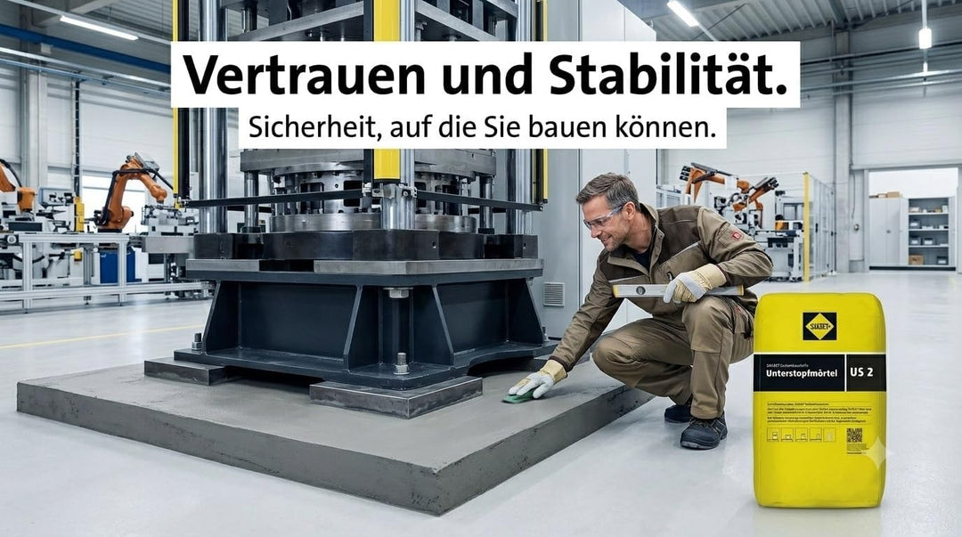 25kg Unterstopfmörtel US 2 inkl. Sacköffner – Hochbelastbarer Quellmörtel &amp; Vergussmörtel für krafts