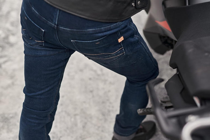 SHIMA DEVON Motorradjeans - Belüftete Elastische Slim Fit Biker Motorradhose mit FiberQL-Verstärkung