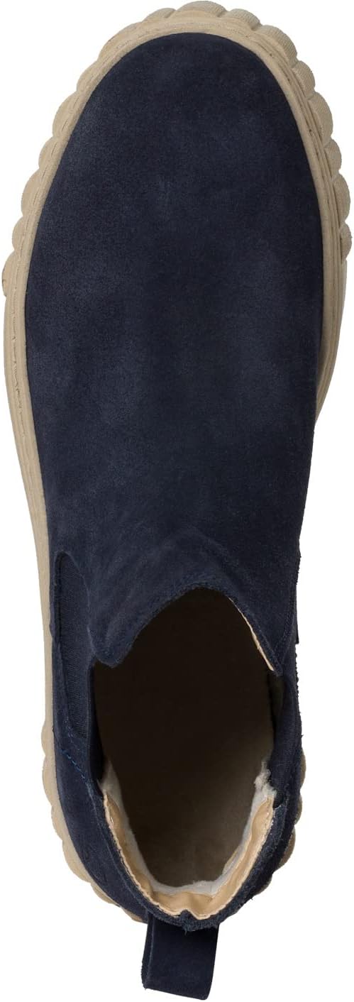 Tamaris Damen Chelsea Boots, Frauen Stiefeletten,Wechselfussbett 40 EU Blau Navy, 40 EU Blau Navy