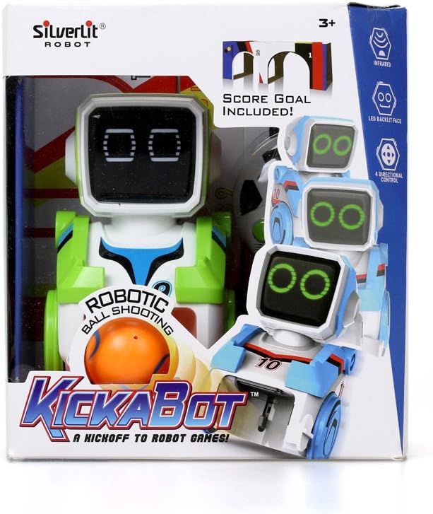 Silverlit Ferngesteuerter Roboter mit LED-Leuchtaugen Grün Spielzeugroboter