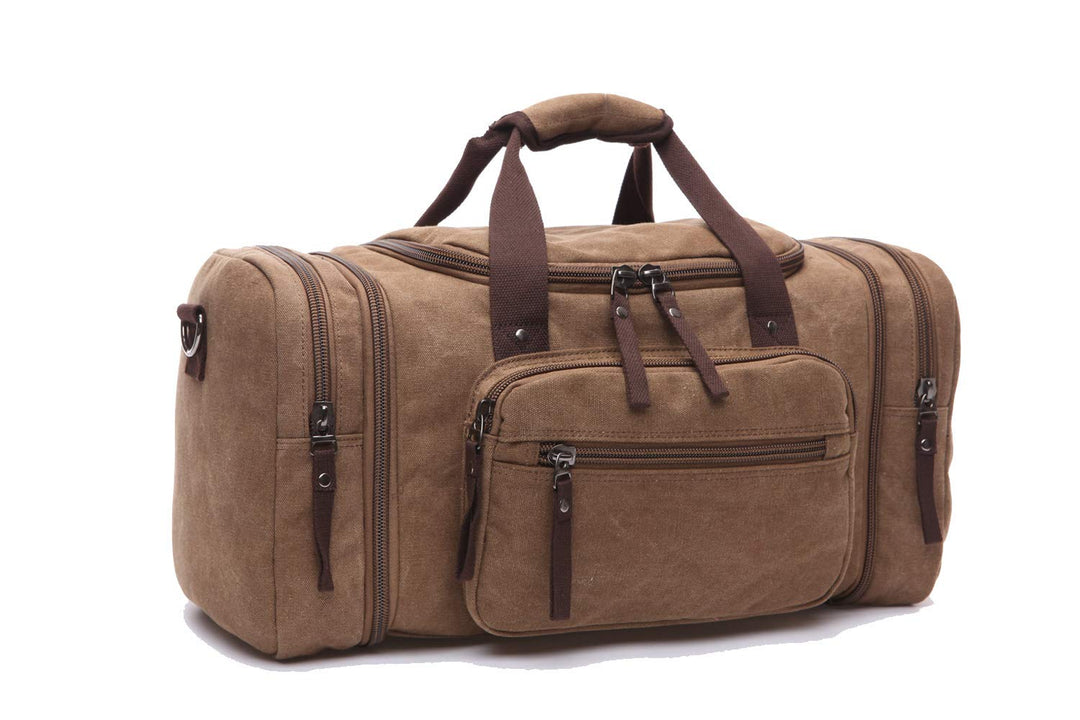 WTiger Reisetasche, gross 40 l 50 l erweiterbare Segeltuch-Reisetasche, Unisex-Reisetaschen, Wochene